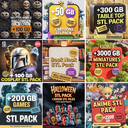 Over 600,000+Premium 30TB+ 3D STL Models-Download Instantly