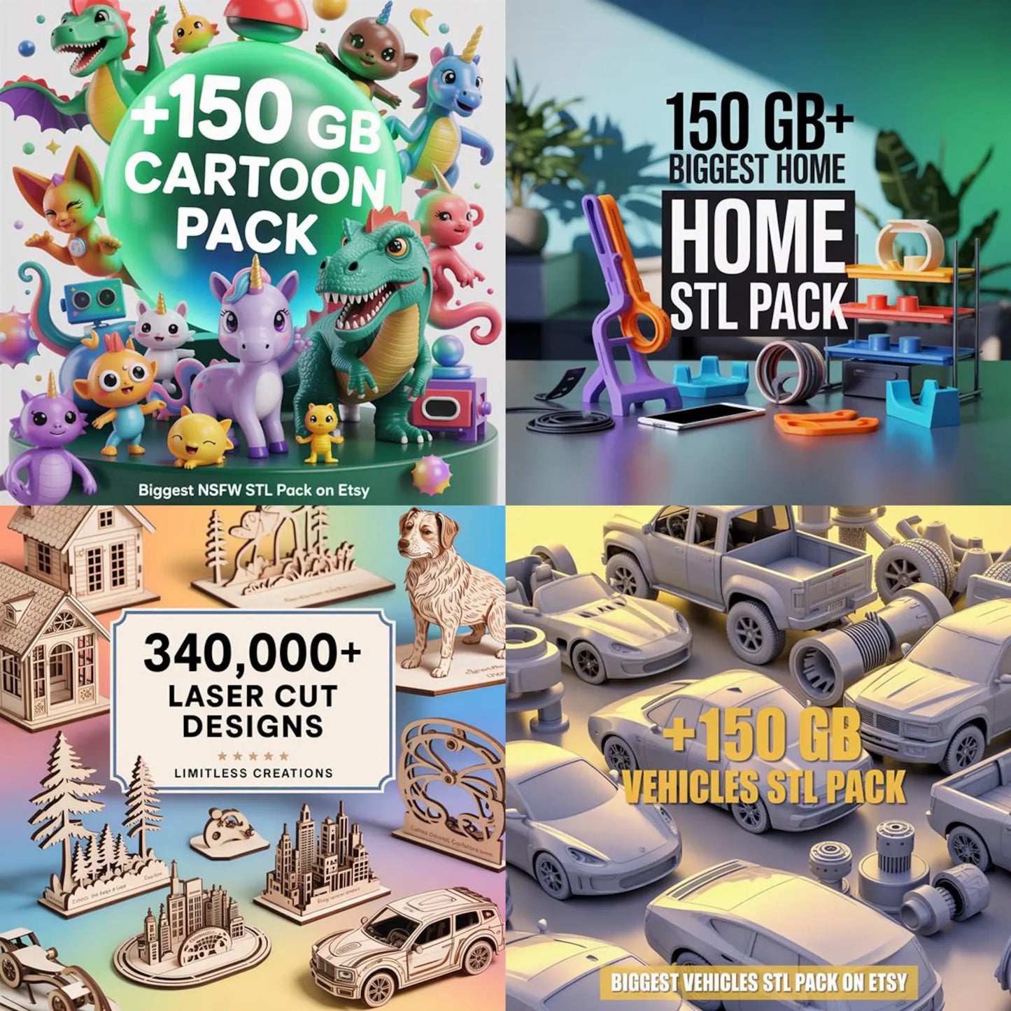 Over 600,000+Premium 30TB+ 3D STL Models-Download Instantly