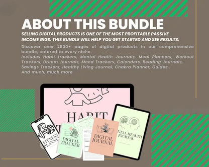 2500+ Pages of Premium PLR Planners, Digital Templates, Journals, Templates & Trackers!! | Resell Rights License Included