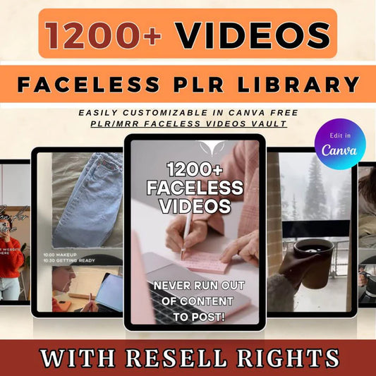 1200+ Faceless Marketing Videos | Resell Rights | Faceless Instagram Reels
