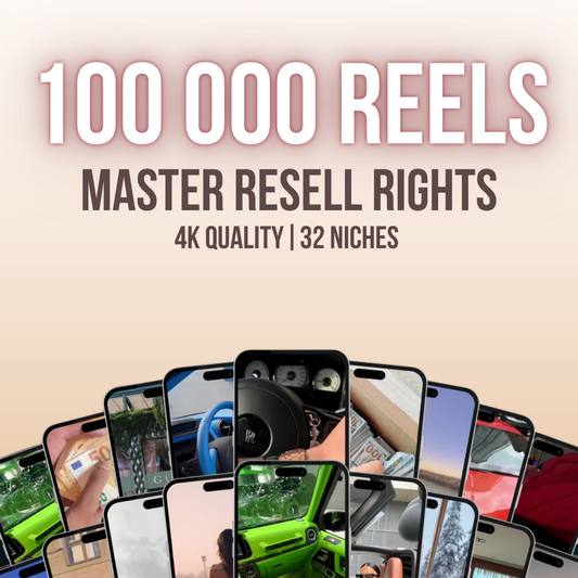 100 000 Reels with Master Resell Rights