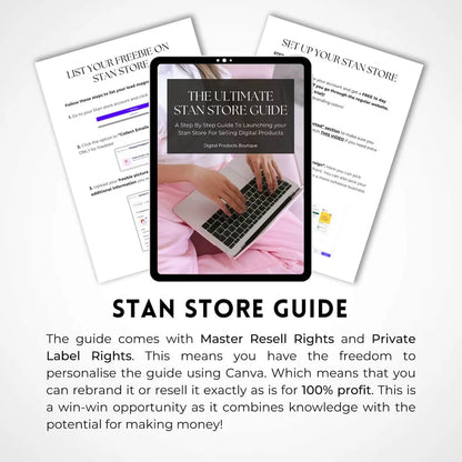 The Ultimate Stan Store Guide with Master Resell Right and Private Label Rights | DFY Digital Marketing Product