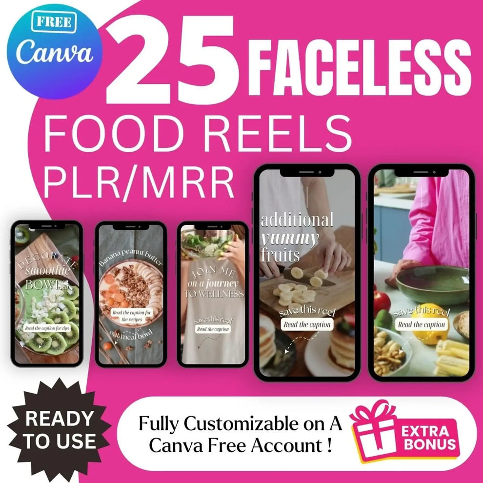 340 Faceless Reels video with Resell Rights.