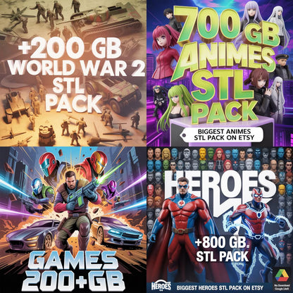 Over 600,000+Premium 30TB+ 3D STL Models-Download Instantly