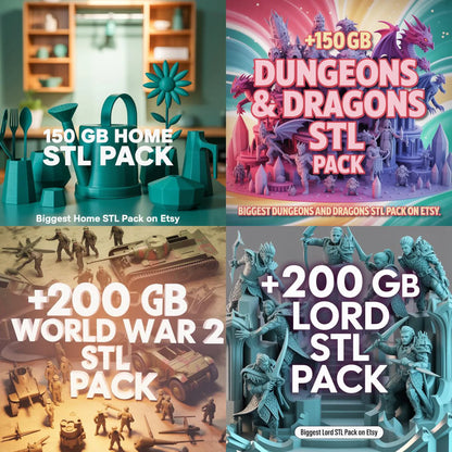 Over 600,000+Premium 30TB+ 3D STL Models-Download Instantly
