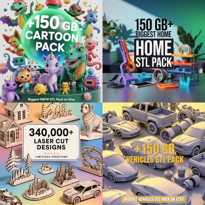 Over 600,000+Premium 30TB+ 3D STL Models-Download Instantly