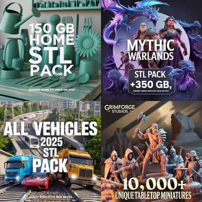 Over 600,000+Premium 30TB+ 3D STL Models-Download Instantly