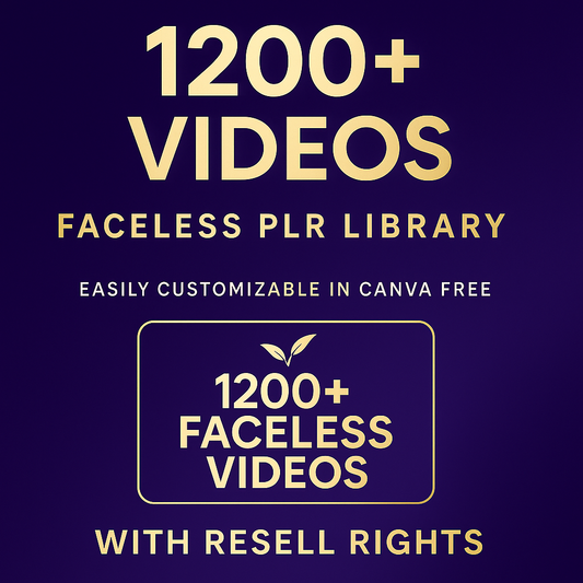1200+ Faceless Marketing Videos | Resell Rights | Faceless Instagram Reels